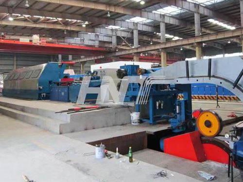 Aluminum continuous casting and rolling line